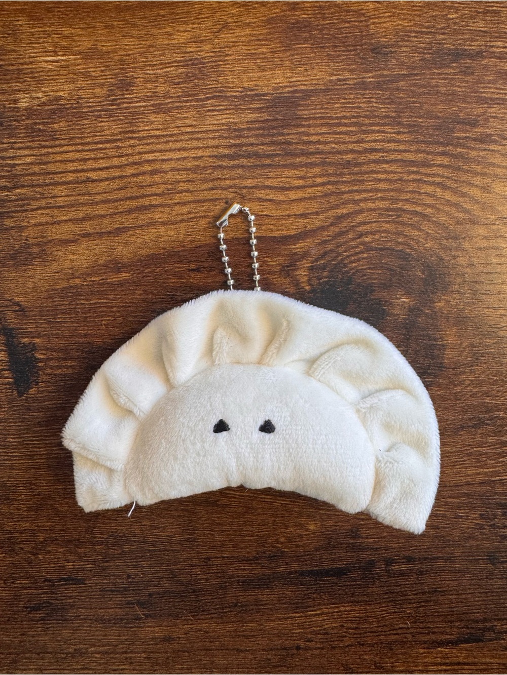 Plush Cream Dumpling Keychain bag charm